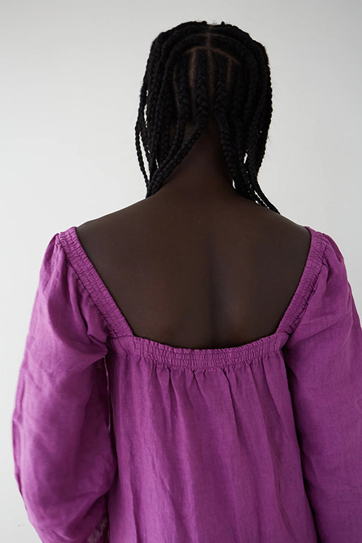 Vestido midi sorbete morado